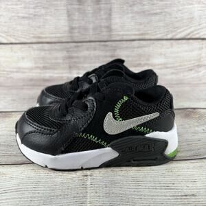 Nike Air Max Excee Boys Toddle Size 6C Shoes Sneakers CD6893 015 Black Green
